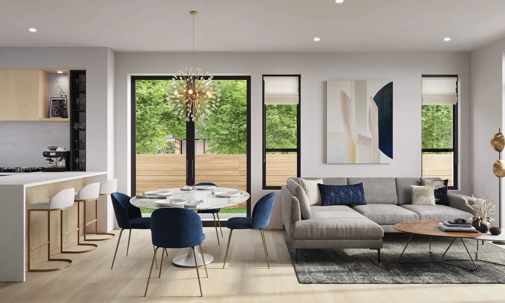 Be W 49th by Modella Developments Living Room