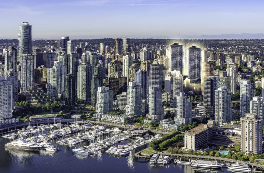 Landmark on Robson - East Tower by Asia Standard Americas Aerial View