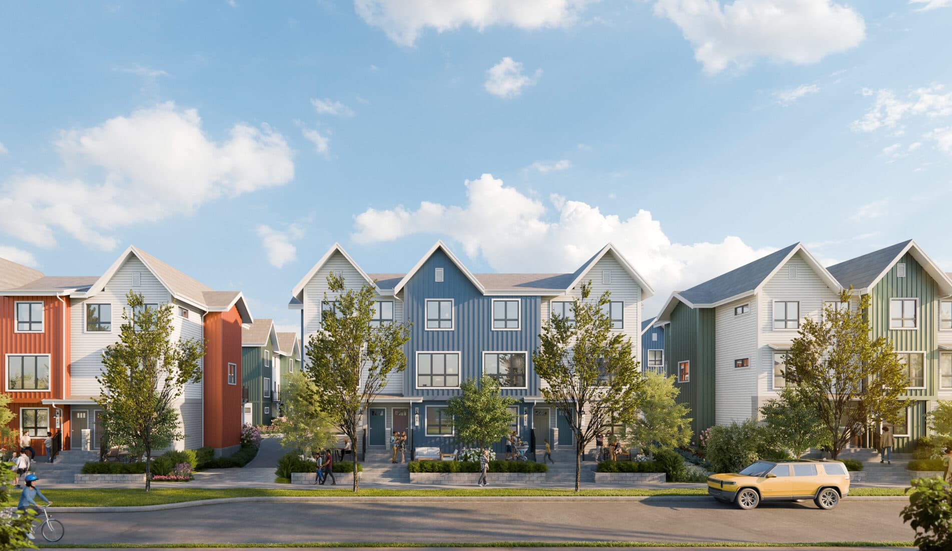 Mercer Village by Domus Homes Front View