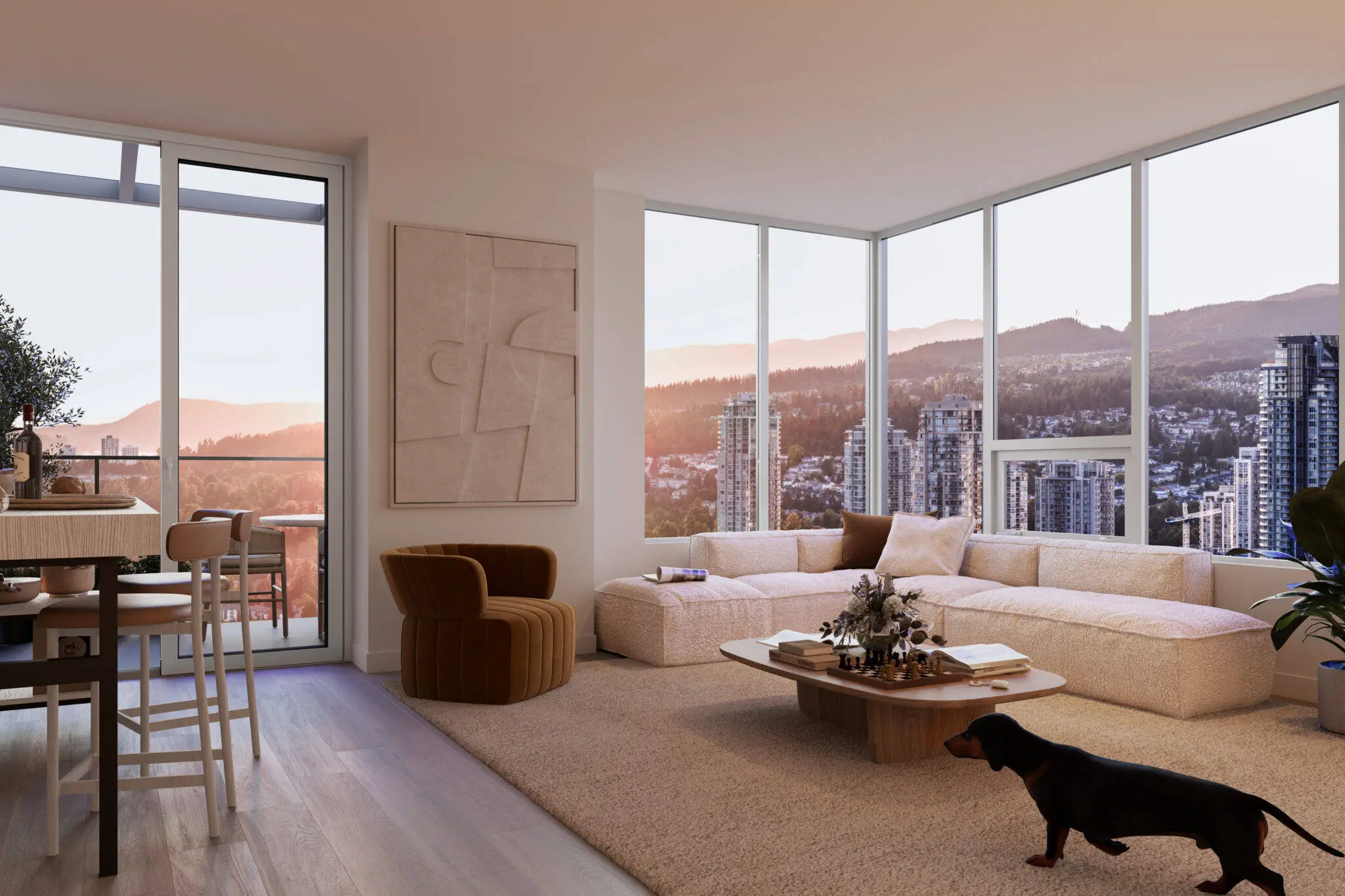 Town and Centre - South Tower by Mosaic Homes Living Room